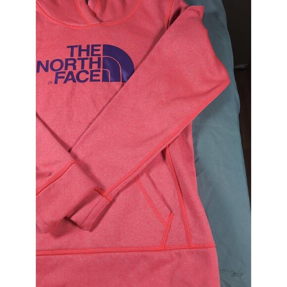 The North Face Hoodie Womens Small Pink Sweatshirt Pullover Sweater Purple Logo - Picture 4 of 12